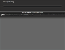 Tablet Screenshot of miniputt.org